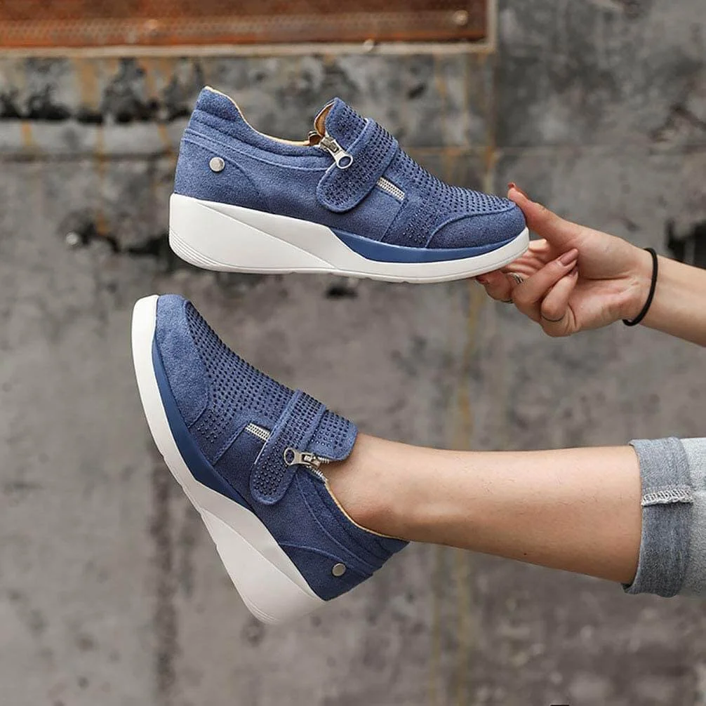 Women’s Zipper Platform Sneakers