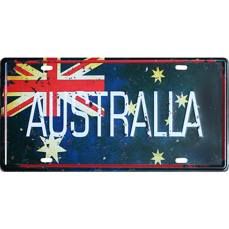 U.S. - Car License Tin Signs/Wooden Signs - Calligraphy Series - 6*12inches