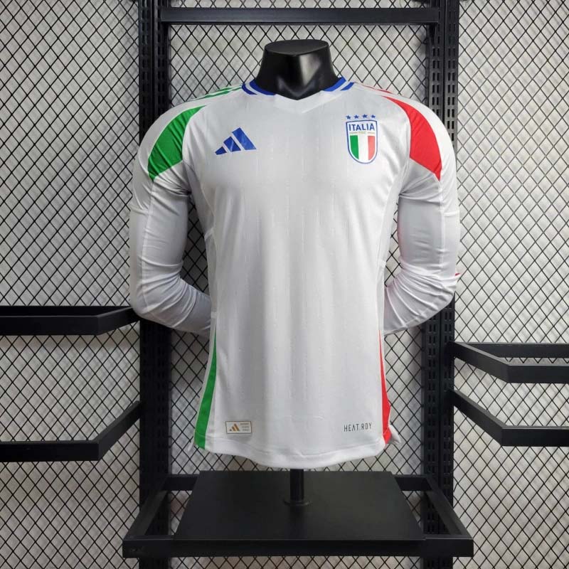 2024 Player Version Italy Away Long sleeve Football Shirt 1:1 Thai Quality