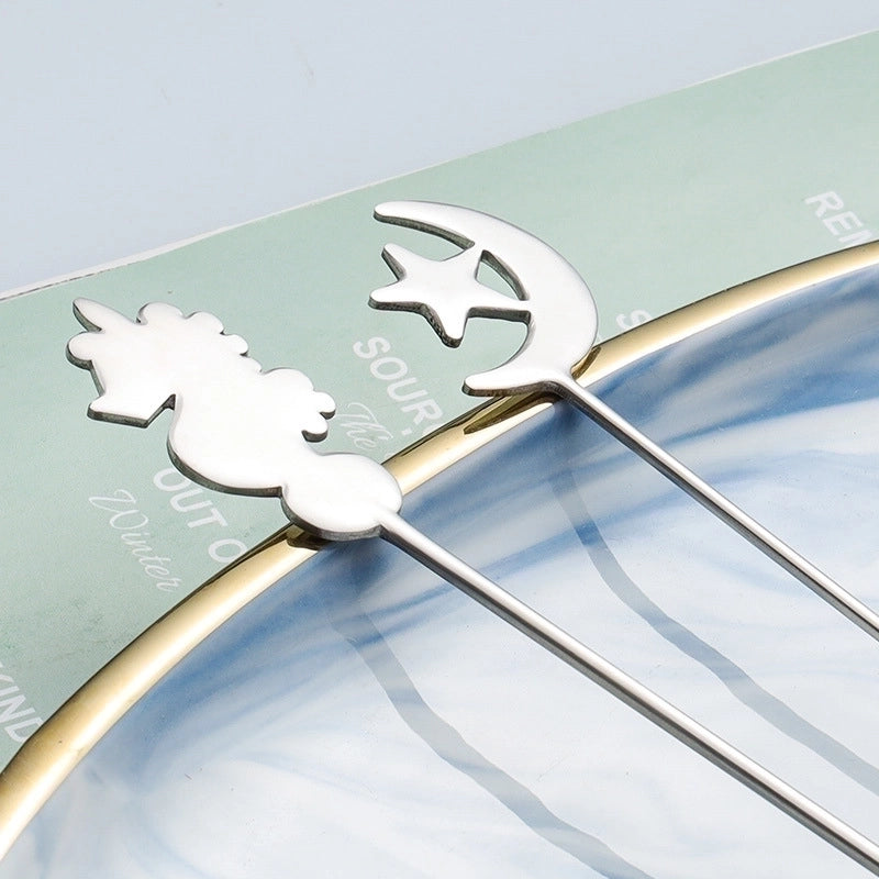 Casual Cartoon Stainless Steel Spoon Fruit Fork