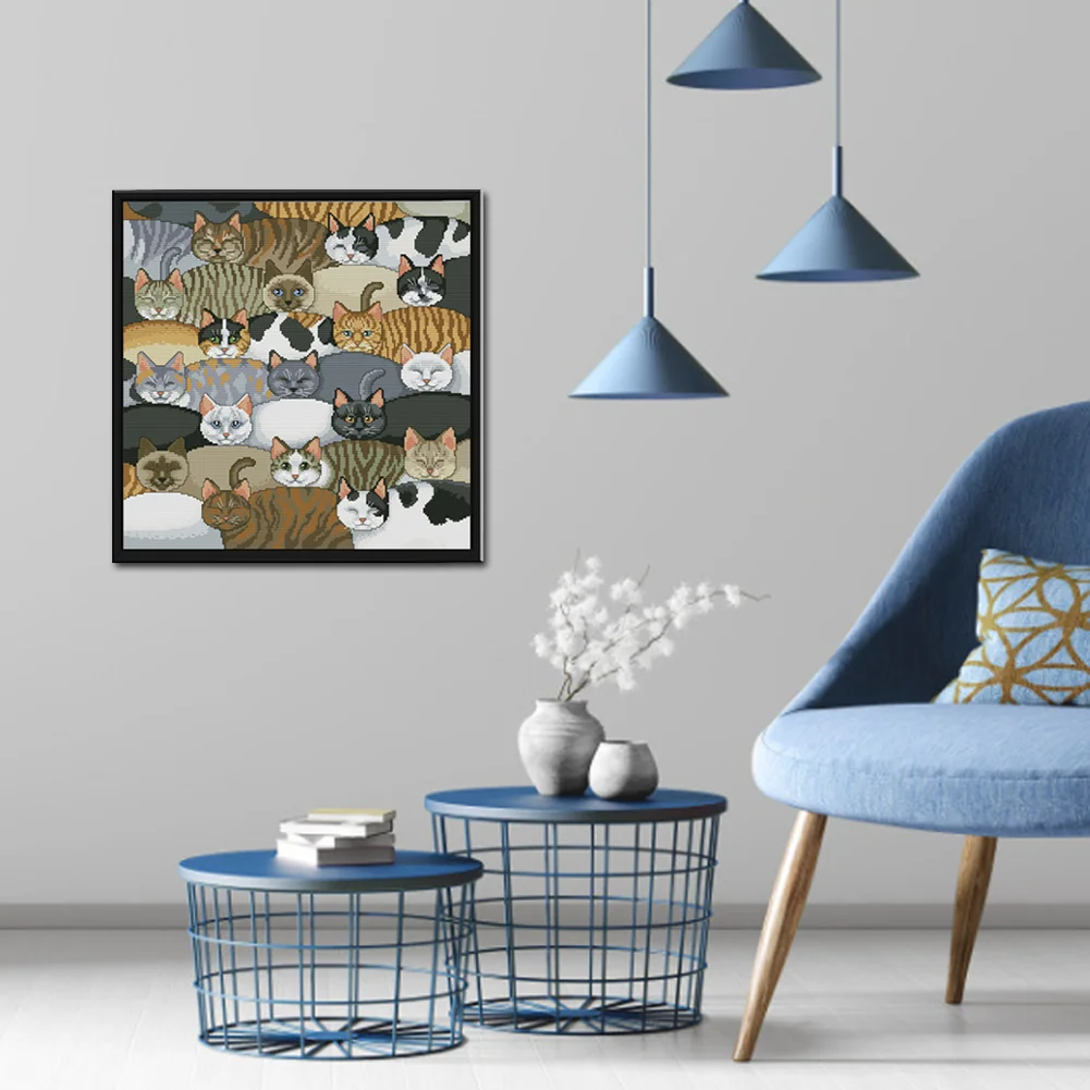 11CT Full Stamped Cross Stitch - Seahorse(Canvas|40*60CM) - Eco-Friendly Cotton Thread