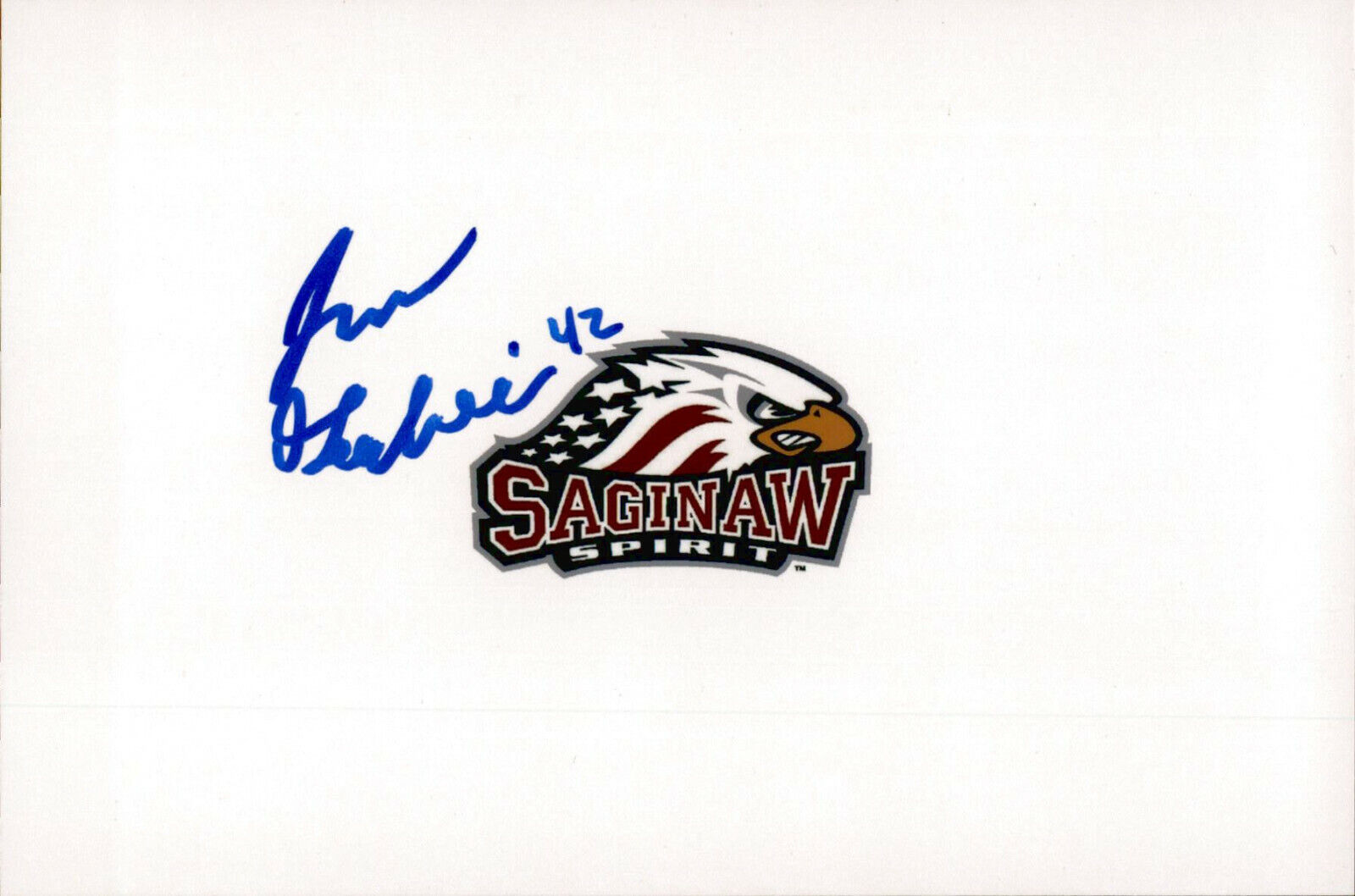 Jake Goldowski SIGNED autographed 4x6 Photo Poster painting SAGINAW SPIRIT