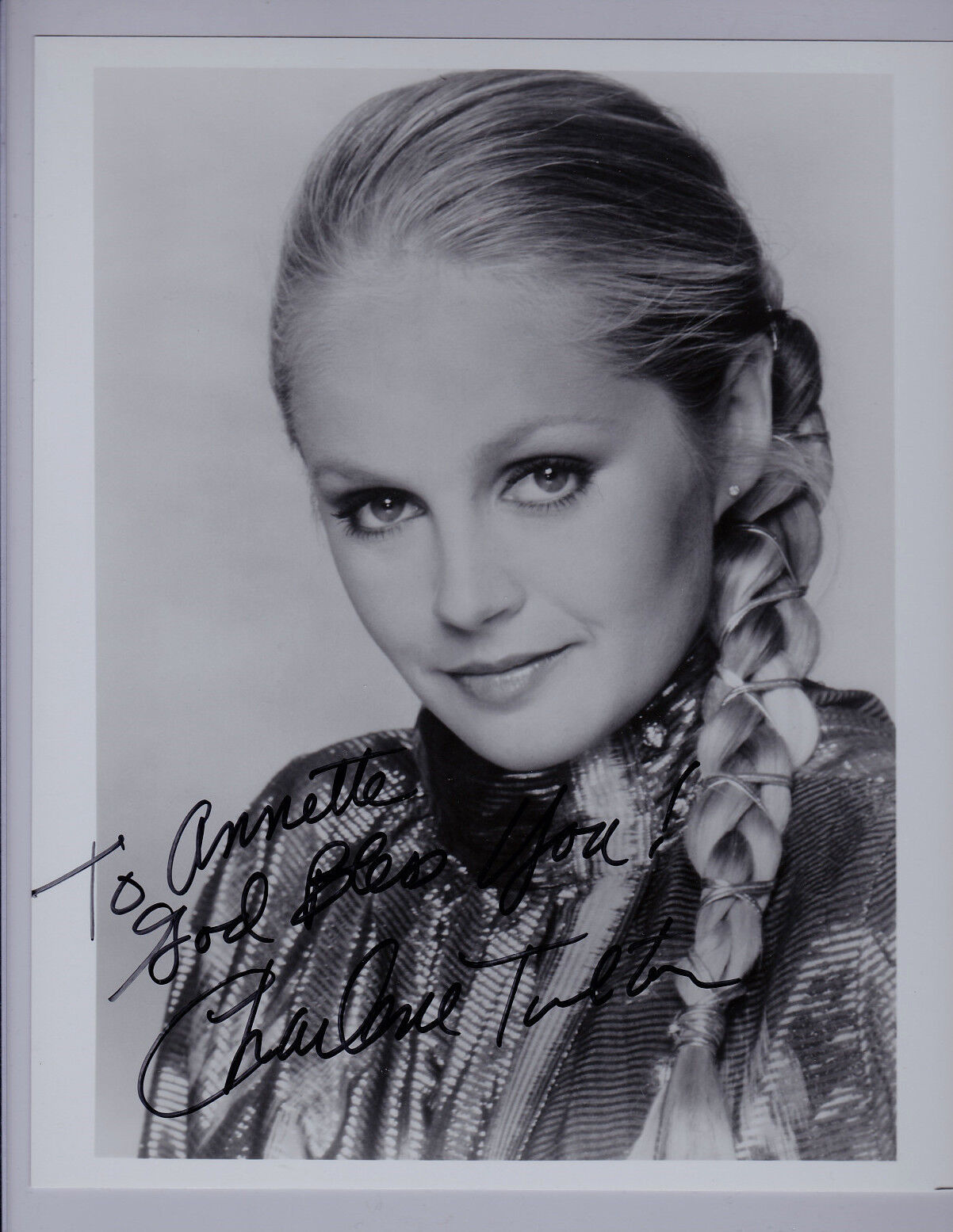 Charlene Tilton Hand Signed Autographed 8x10 Picture Photo Poster painting Actress Dallas