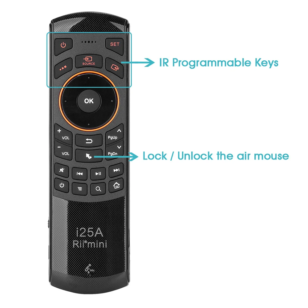 Rii i25A 2.4G Remote Control With Earphone Jack