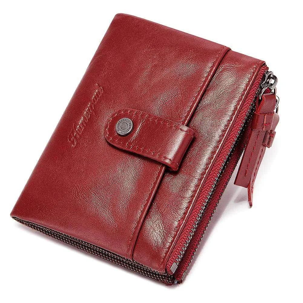 RFID Genuine Leather Men's 6 Card Wallet