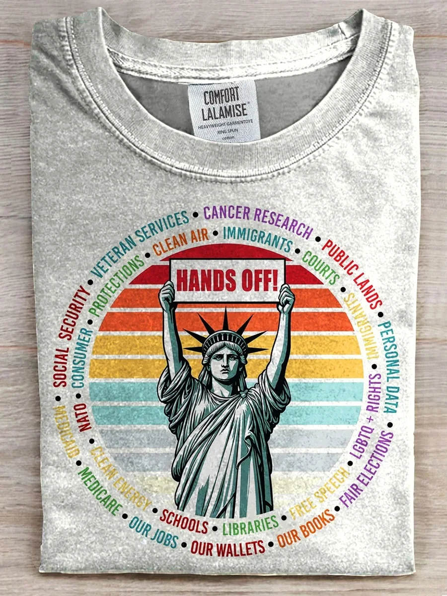 Eagerlys Liberty Hands Off T-shirt Eagerlys