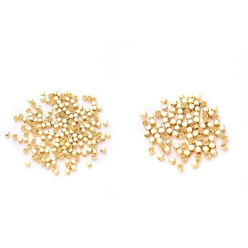 2g / Package 3g / Package 1.2*1.2mm 1.8*1.8mm Hole Under 1mm Hole 1~1.9mm Copper Gold Plated Square Simple Solid Color Polished Spacer Bars