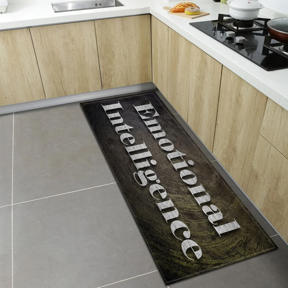 Nordic Kitchen Floor Mat Home Entrance Doormat Bedroom Living Room Decoration Long Carpet Hallway Balcony Bathroom Anti-Slip Rug