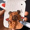 Foam Texture Painting Paper Magic Painting Paper for Art Painting (Rectangle)
