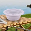 Silicone Face Ice Bath Bowl Folding Cold Plunge Basin Built In Icetray Skin Care