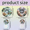 2Pcs Leopard - 5d DIY Bastelspiegel