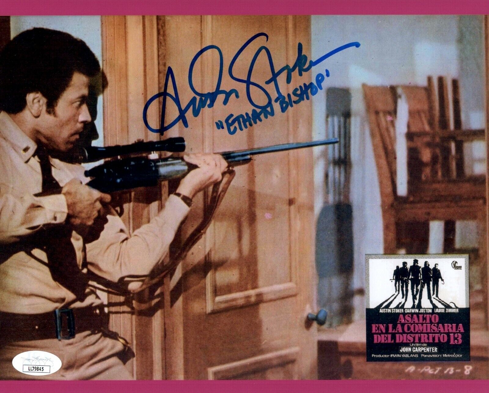 AUSTIN STOKER Signed ASSAULT ON PRECINCT 13 Photo Poster painting 8x10 Autograph JSA COA Cert