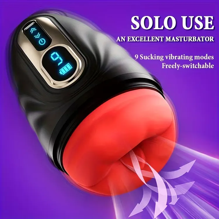 🎁Nowy produkt wprowadzony na rynek w 2025 roku😍Męski wibrator do seksu oralnego z 9 trybami wibracji