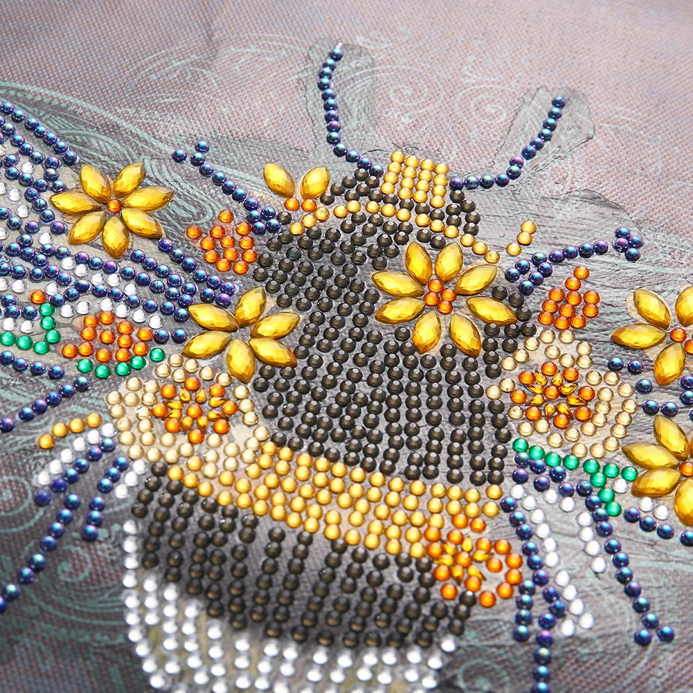 Diamond Painting - Special Shaped Drill - Bee(30*30cm)
