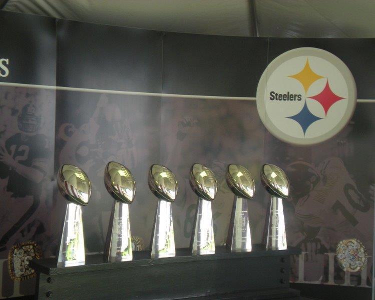 PITTSBURGH STEELERS Super Bowl Trophies Glossy 8 x 10 Photo Poster painting Poster Man Cave