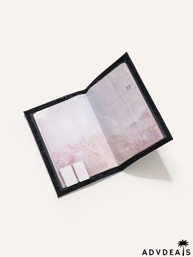 Floral Embossed Passport Case