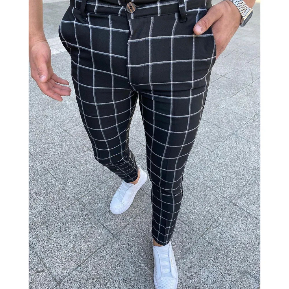 Men‘s Retro Stripe Printed Trousers