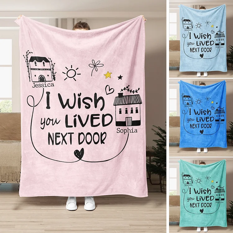 Personalized Bestie Blanket, Friend Long Distance Blanket | BKKid344