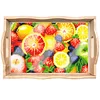 DIY Diamond Painting Wooden Tray Food Tray with Handle Living Room Decoration Donut Wooden Tray Kit
