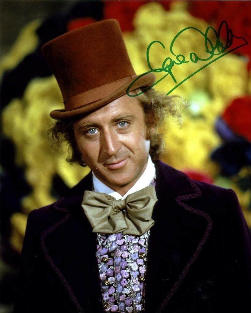 Gene Wilder Willy Wonker SIGNED AUTOGRAPHED 10 X 8