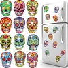 12pcs Skull Diamond Painting Refrigerator Magnets