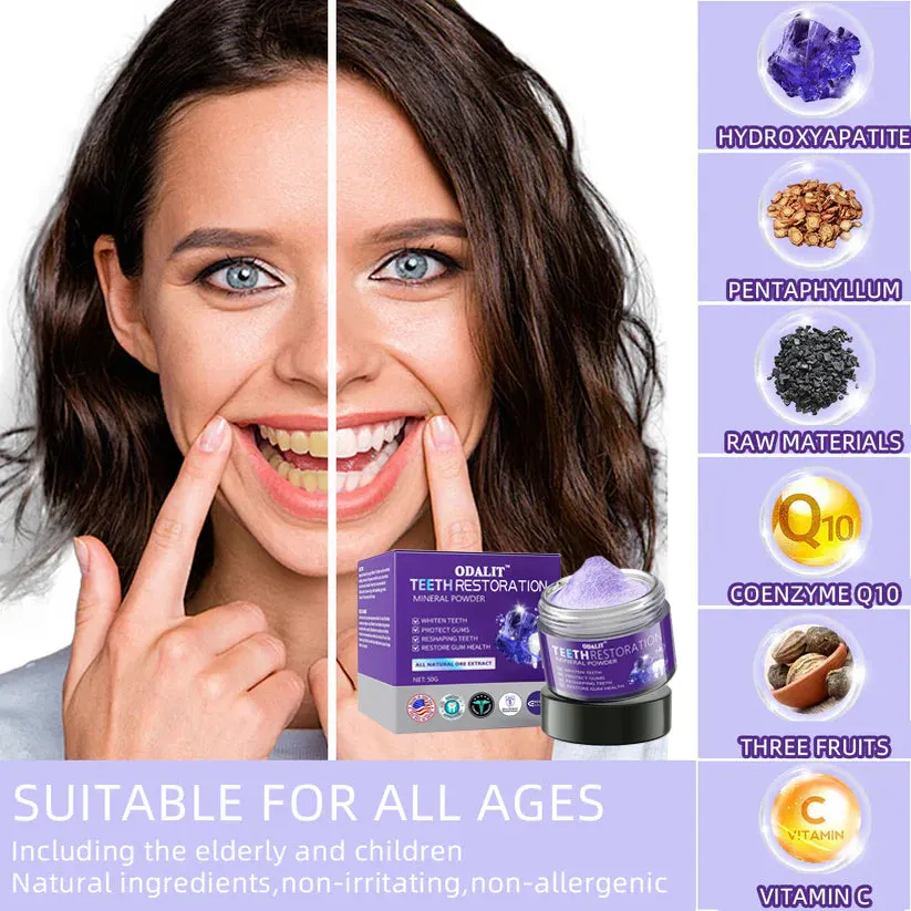 ODALIT&trade; TeethRestoration Mineral Powder🦷Obtain American Dental Association (ADA) Certification (Treats periodontitis and mouth ulcers, prevents tooth loss, and repairs gum recession）