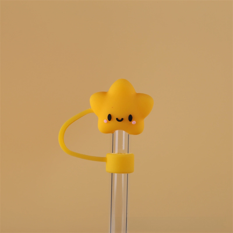 10mm Glass Straw Cap Dust Cover Stainless Steel Straw Dust Cover Dust Plug 10mm Large Diameter Milk Tea