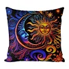 Sun And Moon Chart-Pillow Case-3 Strands 11CT Stamped Cross Stitch-45*45CM