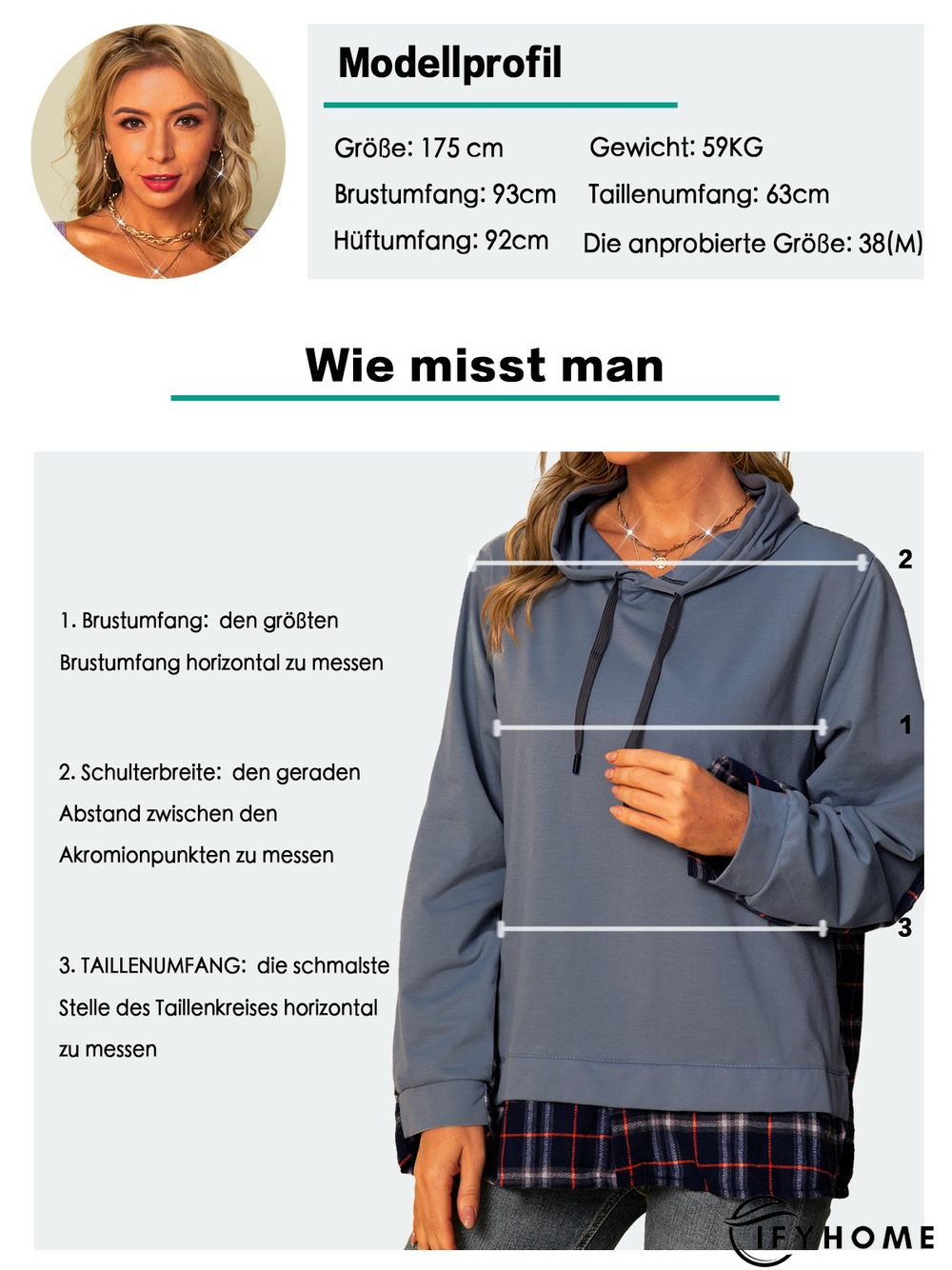 Hoodie Paneled Long Sleeve Sweatshirt | IFYHOME