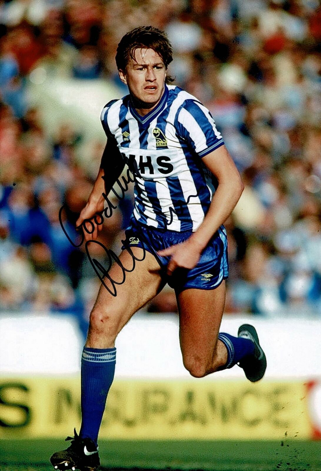 Lee Chapman Signed 12X8 Photo Poster painting Sheffield Wednesday F.C. GENUINE AFTAL COA (9152)