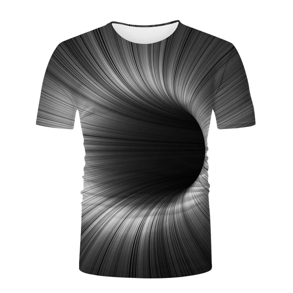 3D Graphic Short Sleeve Shirts Illusion