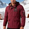 Men's Casual Jacket Parka Autumn and Winter Hooded Men's Coat Solid Color Outdoor