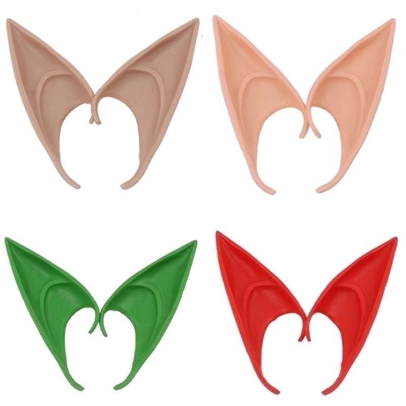 Halloween Elf Ears Party Dress Up Props Latex Elf Tip Simulation Ears Props