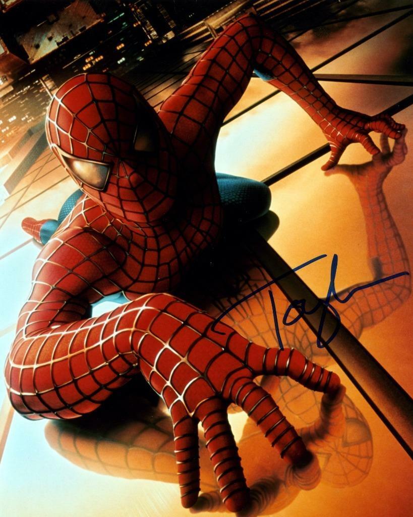 Tobey Maguire Spiderman SIGNED AUTOGRAPHED 10 X 8