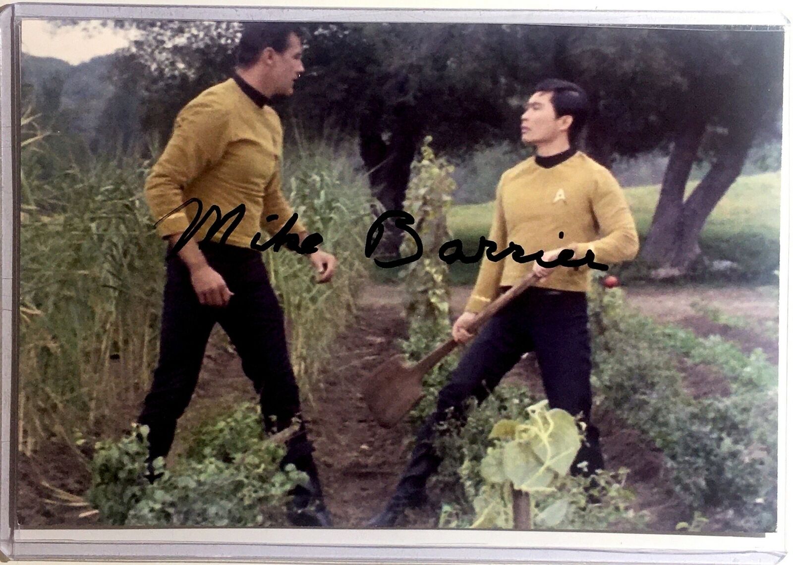 Michael Barrier Signed 4x6 Photo Poster painting Actor Star Trek Desalle Capt Kirk Autograph