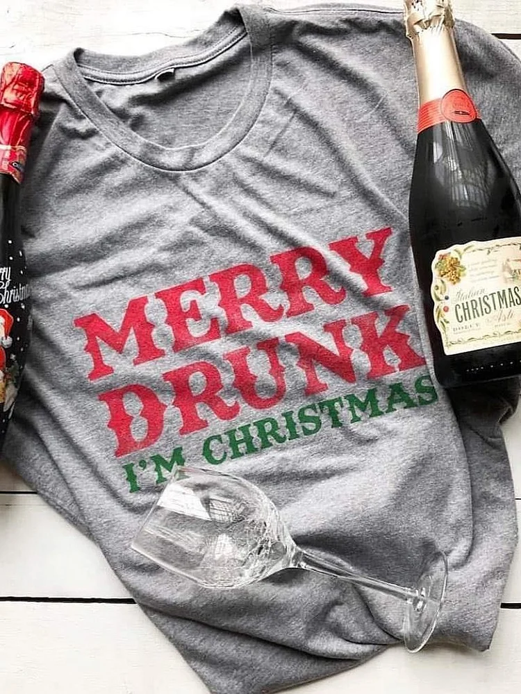 Bestdealfriday Merry Drunk I’M Christmas Tee