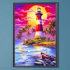 5D DIY Full Round Drill Diamond Painting Lighthouse Kit Home Decoration 40x60cm