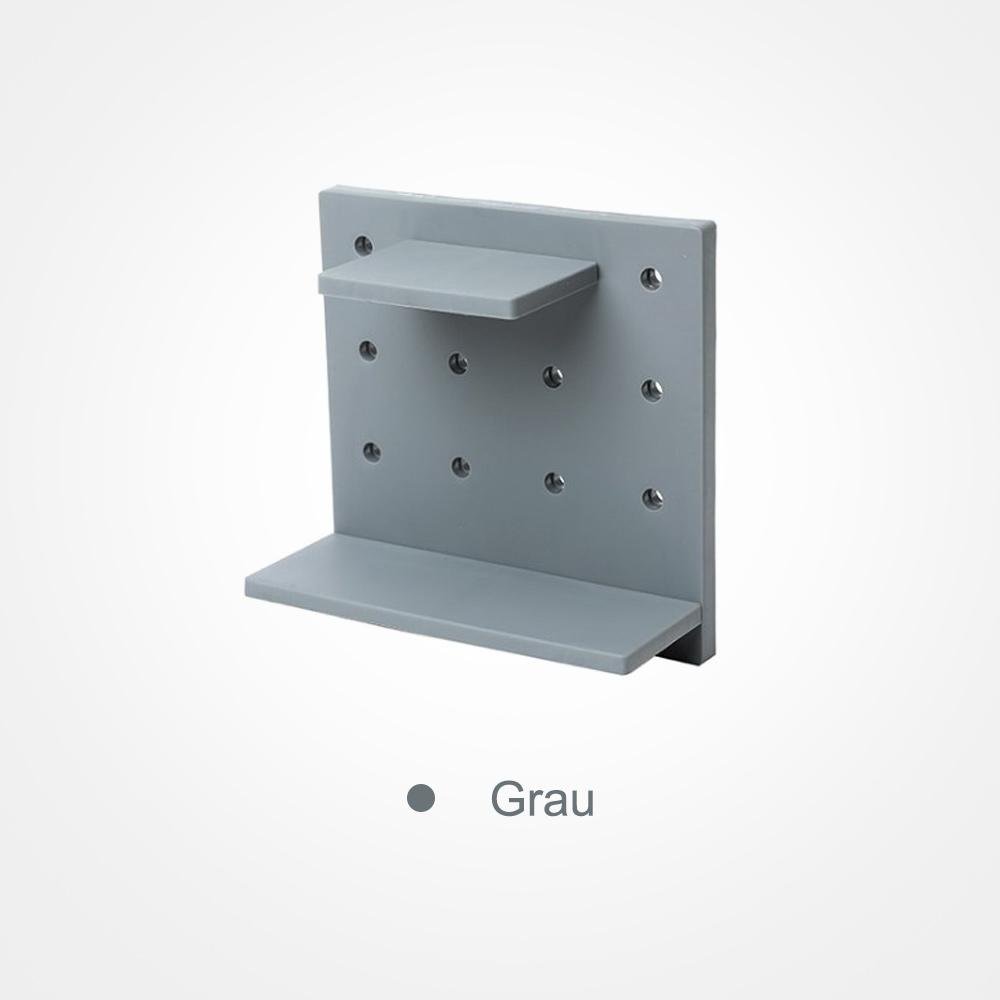 Praktisches Aufbewahrungsregal auf der Wand