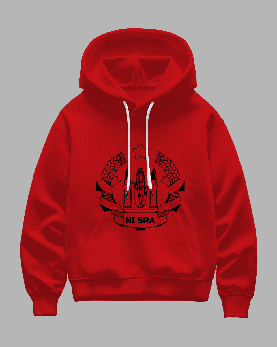 Big and Tall Guy Red NI SRA Printed Hoodie
