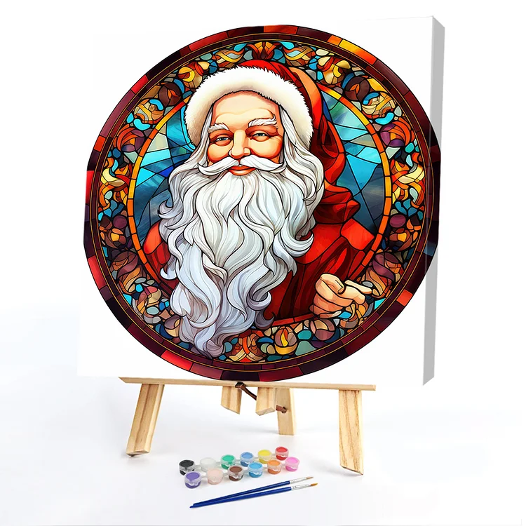 Oil Paint By Numbers - Christmas Santa Claus - 50*50CM