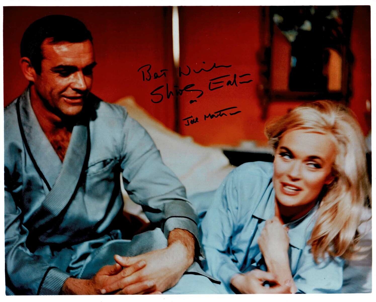 Shirley EATON Signed Autograph SEXY 10x8 James Bond Goldfinger Photo Poster painting 1 AFTAL COA