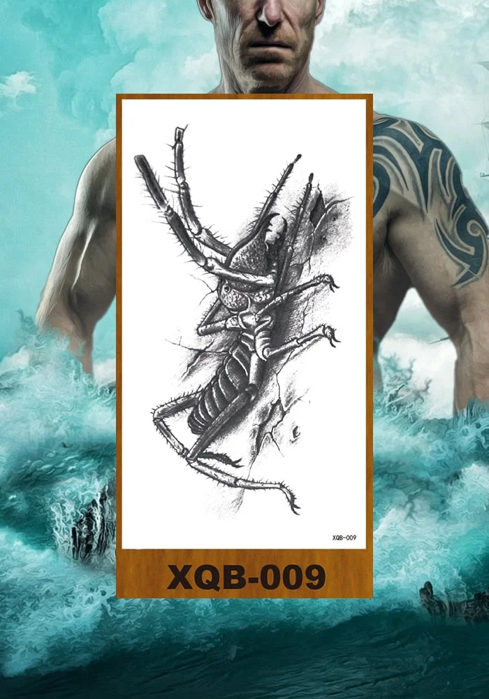 Waterproof Temporary Flash Tatoo Hand back Arm art Tattoos for boy Women Men Tattoo Sticker eagle Crow Gothic eye Fake Tatto