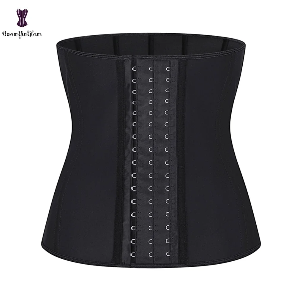 Fajas Colombianas Latex Waist Trainer Cincher 9 Steel Boned Slimming Belt Underbust Corset Sport Shapewear