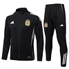25/26 argentina black long zipper Training Jacket Set