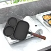3 in 1 Omelet Pan Nonstick Frying Grill Pan for Burger Egg Ham Pancake Cookware