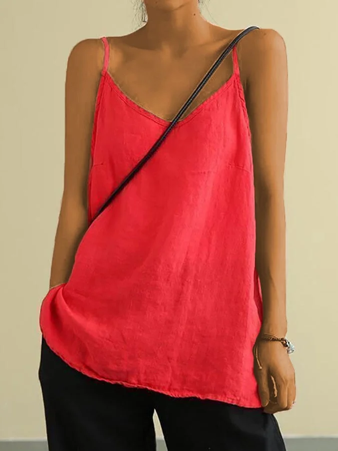 Women's Cotton Casual Loose Tank Top 