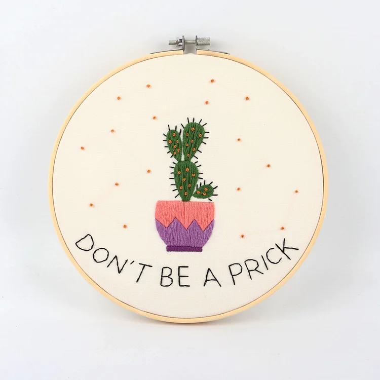 Don't Be A Prick Embroidery Kit Ventyled