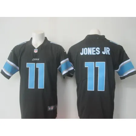 Men's  Detroit Lions #11 Marvin Jones Jr Black Limited Rush Stitched NFL Jersey