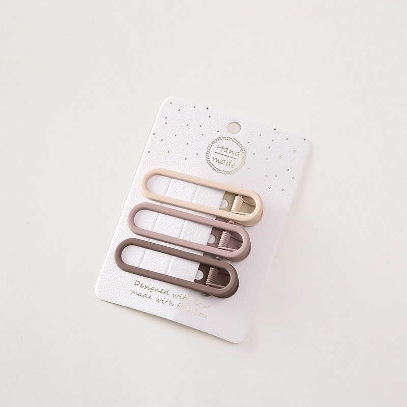 Minimalist Solid Color Alloy Hollow Out Hair Clip 1 Set