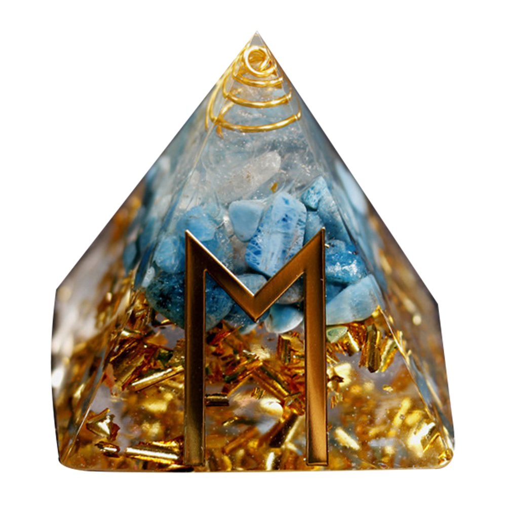 

5cm Natural Orgonite Pyramid Chakra, 501 Original